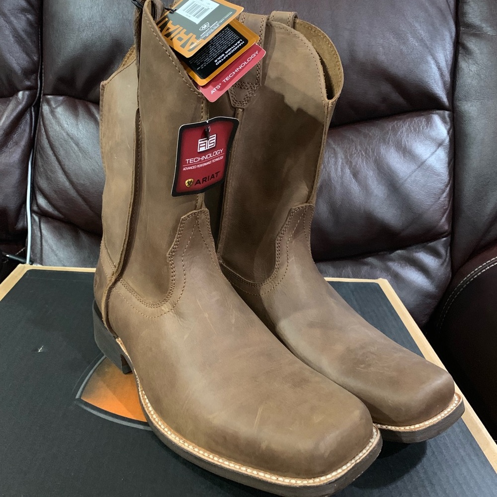 ARIAT Rambler leather sole men's boots